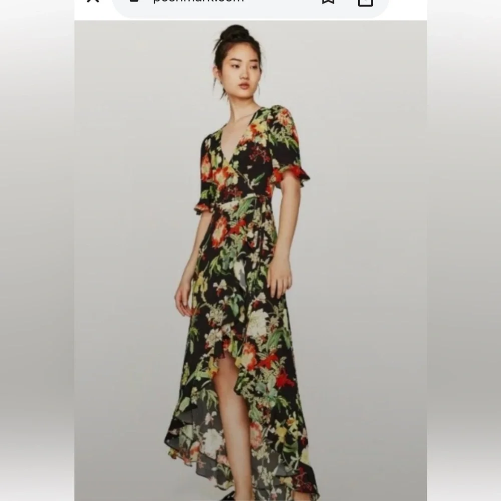 Zara floral maxi dress SZ S